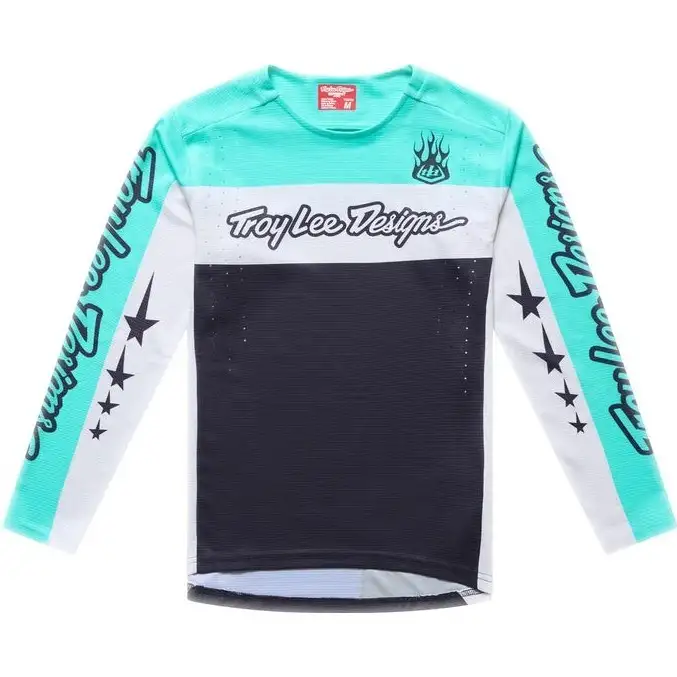 Cykeltröja Troy Lee Designs Youth Sprint Pro Jersey Yo Moto Carbon