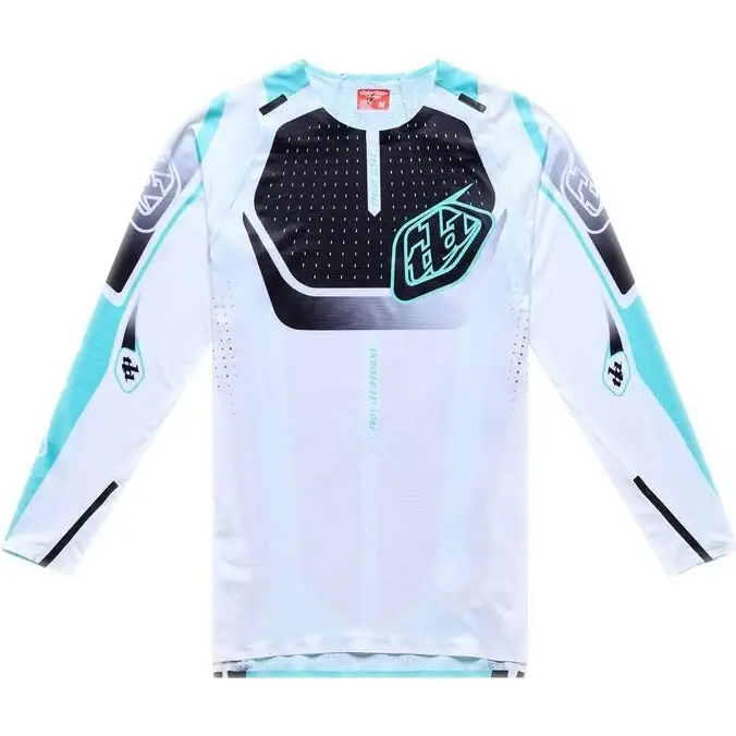 Cykeltröja Troy Lee Designs Sprint Ultra Jersey Proton White