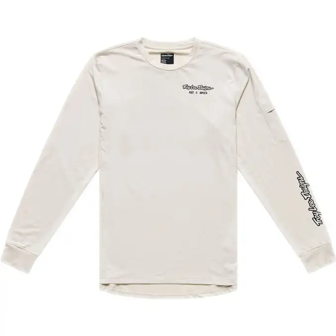 Cykeltröja Troy Lee Designs Ruckus Ride Long Sleeve Tee Art & Speed Pumice