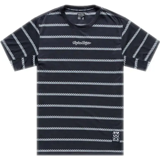 Cykeltröja Troy Lee Designs Skyline Ride Short Sleeve Tee Checked Out Carbon