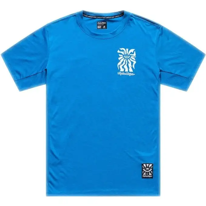 Cykeltröja Troy Lee Designs Skyline Ride Short Sleeve Tee One Eye Aero Blue