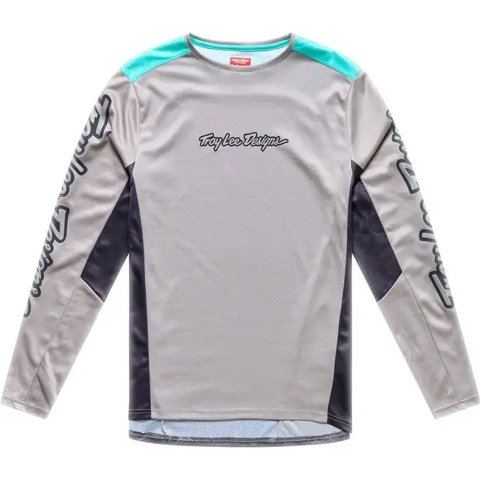 Cykeltröja Troy Lee Designs Stage Long Sleeve Jersey Signature Stone