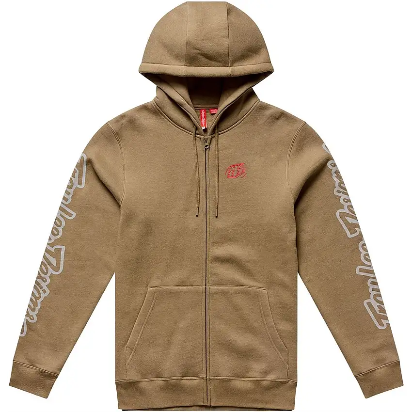 Cykeltröja Troy Lee Designs Zip Up Hoodie Badge Sienna