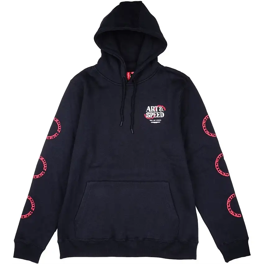 Cykeltröja Troy Lee Designs Pullover Hoodie Pink Slips Black