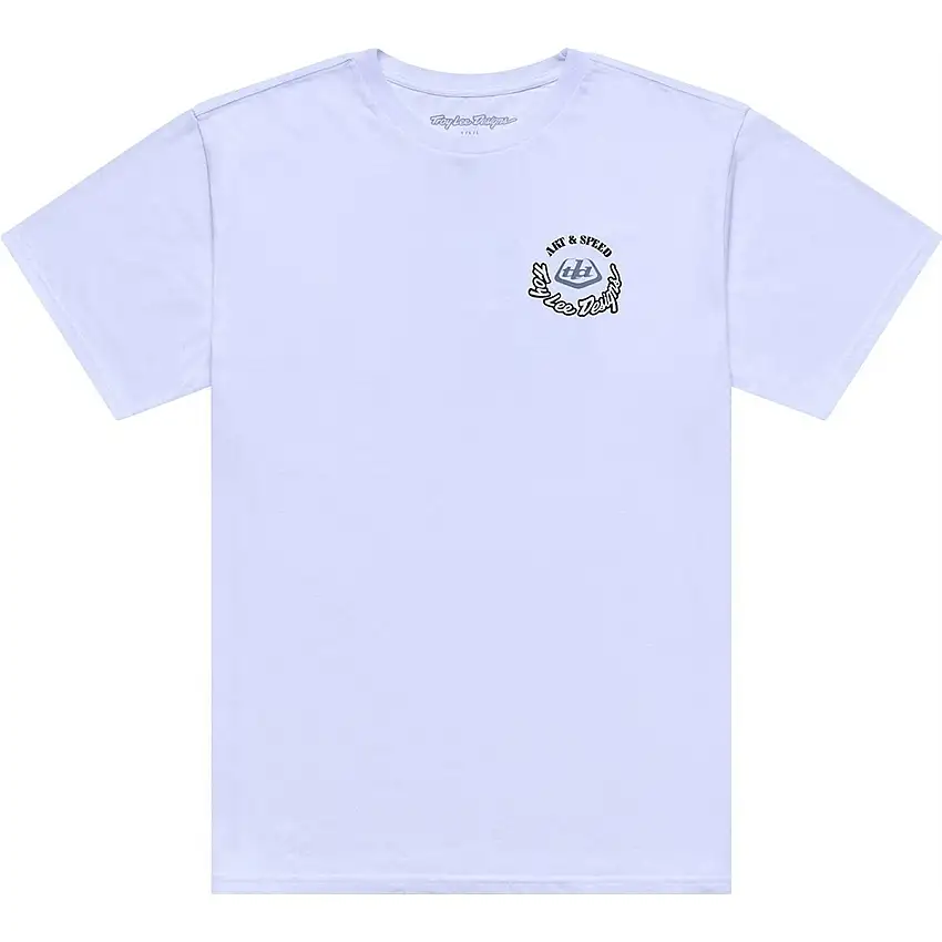 Cykeltröja Troy Lee Designs Short Sleeve Tee Carb Club White