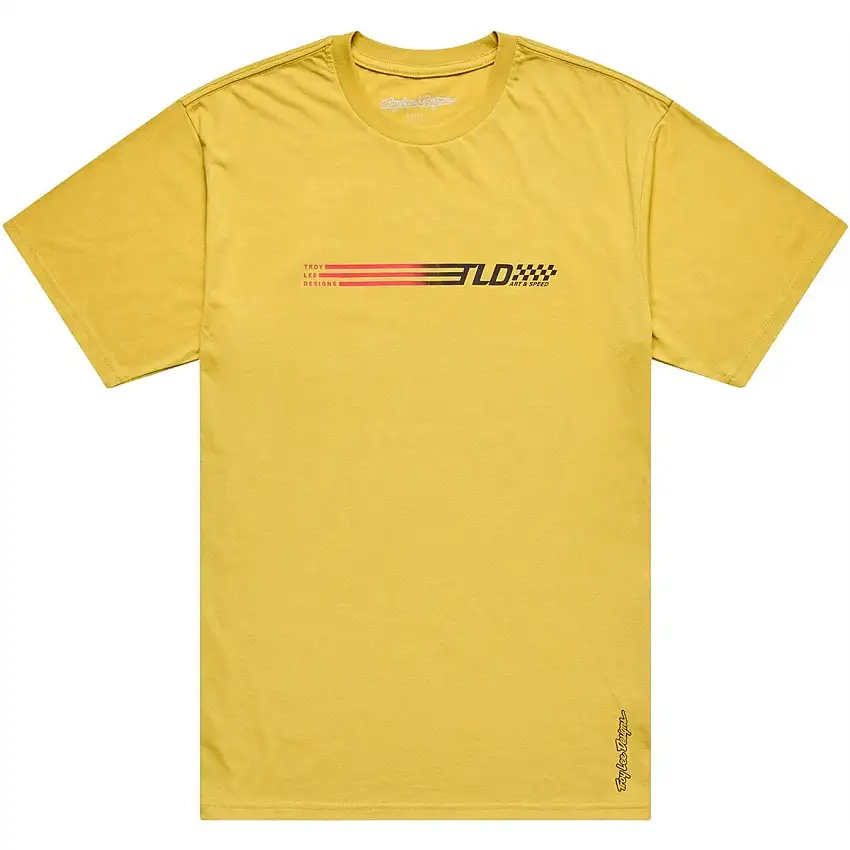 Cykeltröja Troy Lee Designs Short Sleeve Tee Stripes Butter