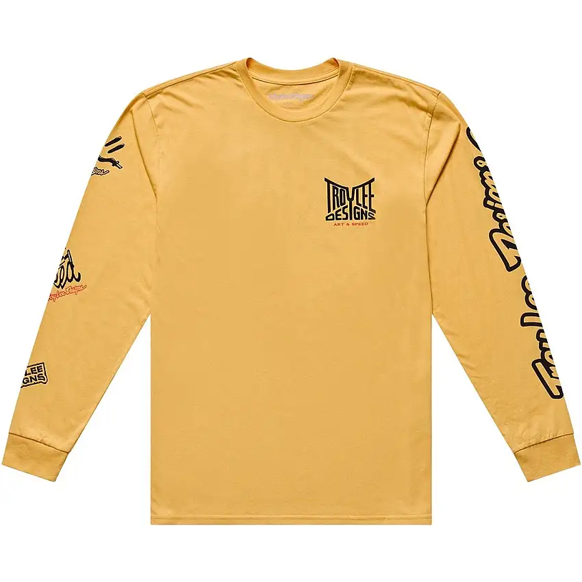 Cykeltröja Troy Lee Designs Long Sleeve Tee Bleached Melon