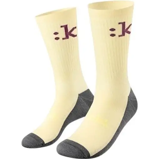 Cykelstrumpor Fizik Off-Road Cream/Purple
