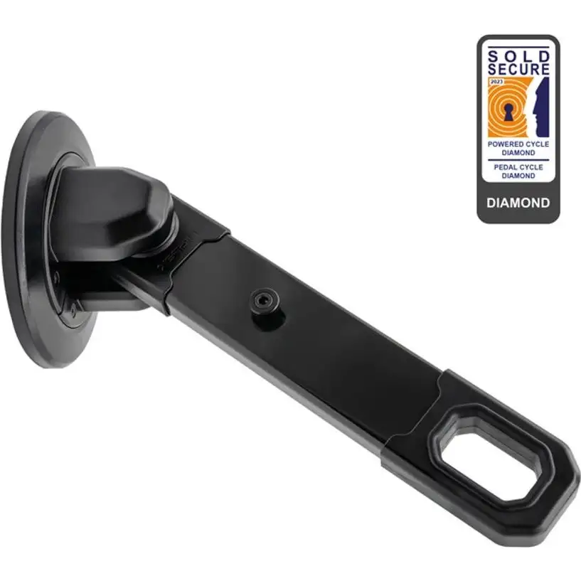 Tillbehör cykellås HIPLOK AX1000 Wall/floor lock Black