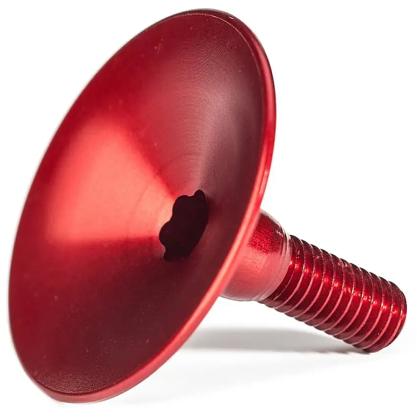 Absolute Black lättväkts Top Cap Röd
