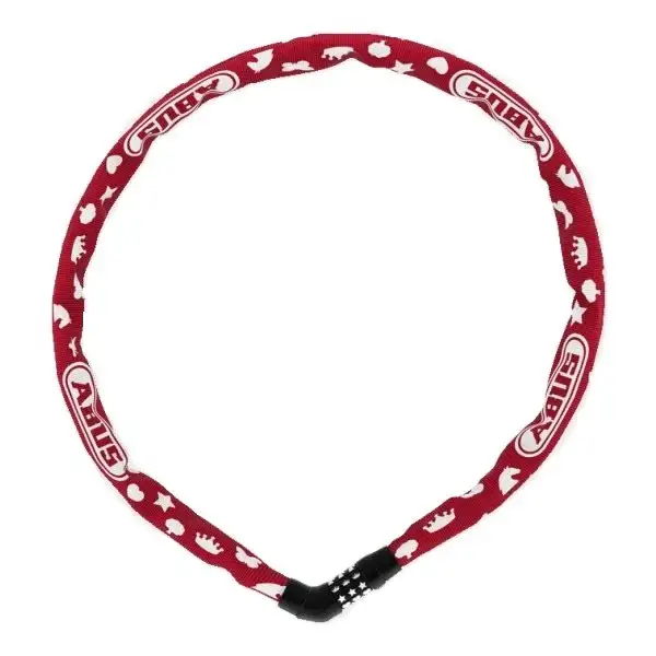 Kättinglås ABUS Steel-O-Chain 4804C 75 cm 4 mm röd Symbol