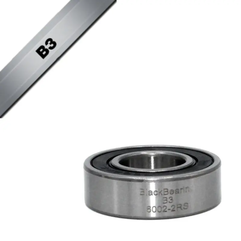 Lager Black Bearing B3 - 6002-2RS - 15 x 32 x 9 mm