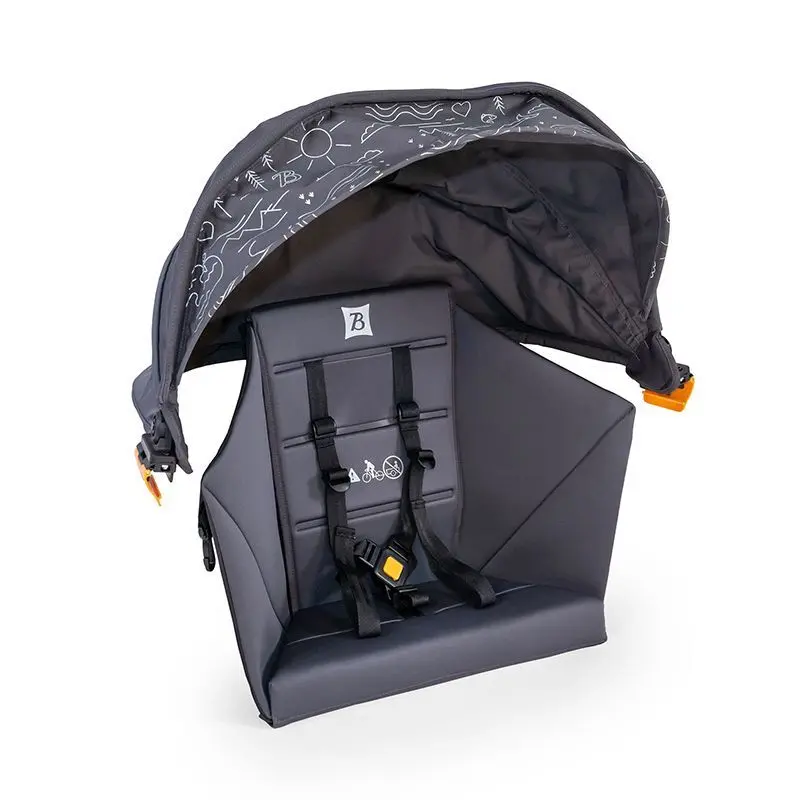 Släpvagnsstol och solskydd för baby Burley Hopper