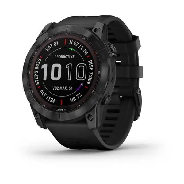 Träningsklocka Garmin Fenix 7X Sapphire Solar 51mm svart