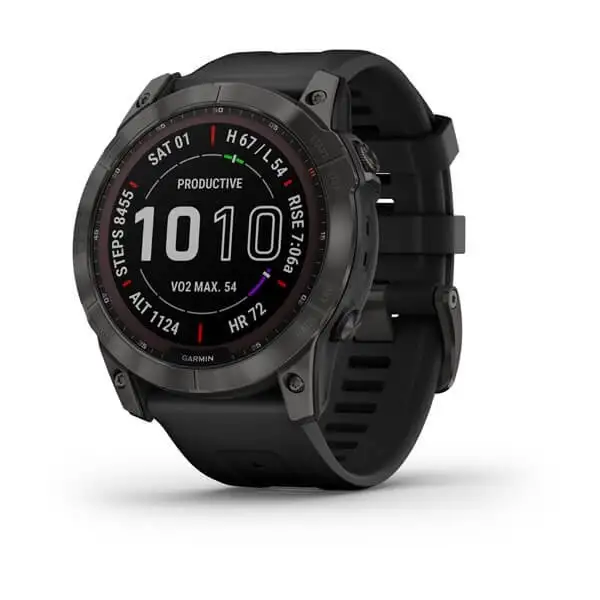 Träningsklocka Garmin Fenix 7X Sapphire Solar 51mm grå