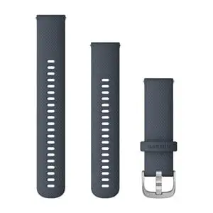 Armband Garmin Med Snabbfäste Granitblå/Silver