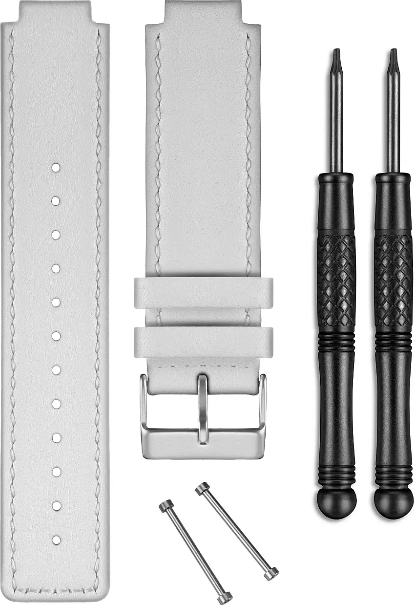 Armband Garmin Vivoactive läder vit
