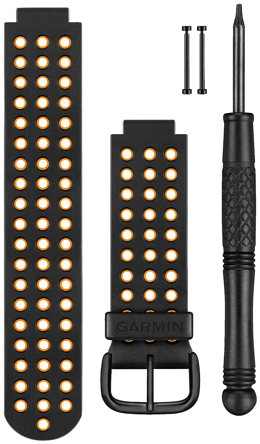Armband Garmin Forerunner/Approach silikon svart/gul