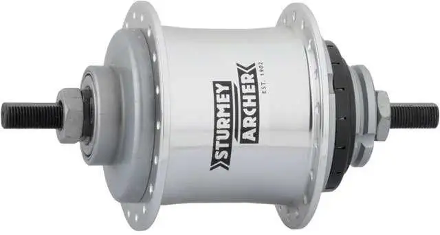 Baknav Sturmey-Archer S2 Kick-Shift 36H 110 mm silver