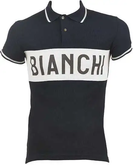 Pikétröja Bianchi L'Eroica mörkblå