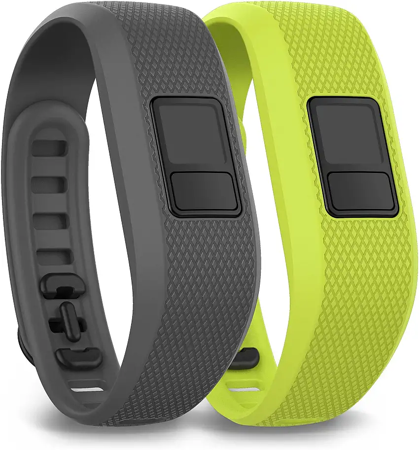 Armband Garmin Vivofit 3 Standard hajfensgrå + norrskensgrön