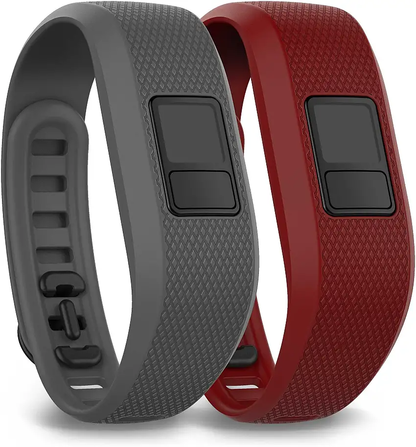 Armband Garmin Vivofit 3 x-large hajfensgrå + vinröd