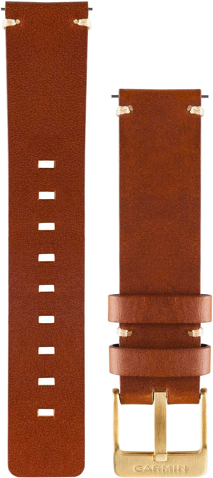 Armband Garmin Vivomove läder ljusbrun