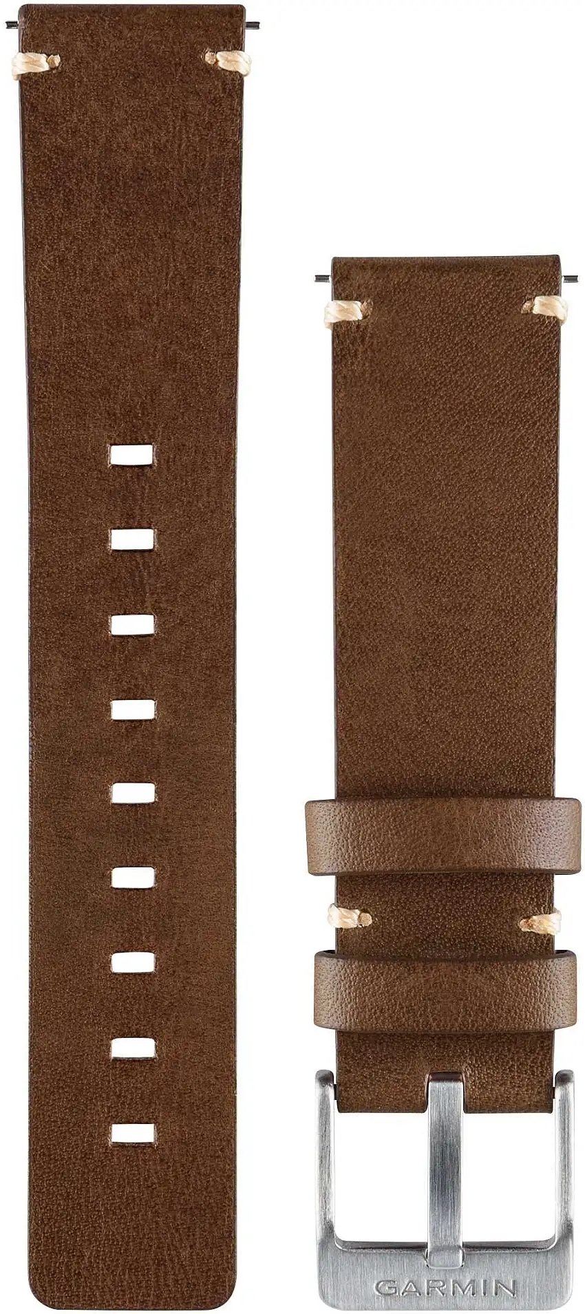 Armband Garmin Vivomove läder mörkbrun