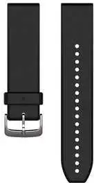 Armband Garmin Quickfit 22 silikon svart/silver