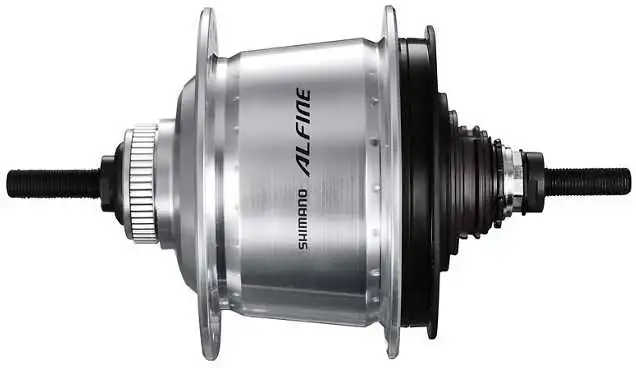 Baknav Shimano Alfine SG-S7001-8 CL 36H 135 mm silver