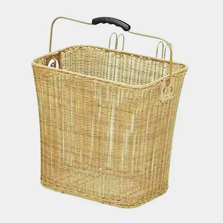 Cykelkorg TWS Plast På Pakethållaren Med Handtag Beige 26-28"