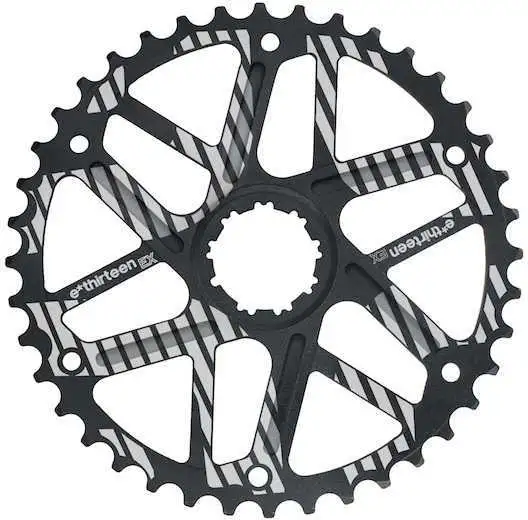 Bakdrev E.13 Extended Range 40T Shimano 34T-kompatibel svart