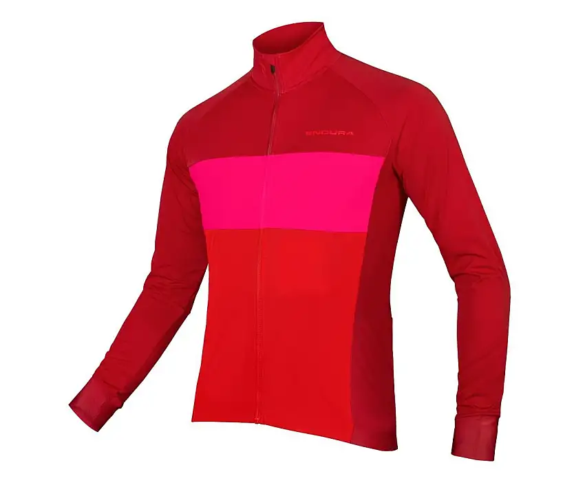 Tröja Endura FS260-Pro Jetstream L/S Jersey II röd