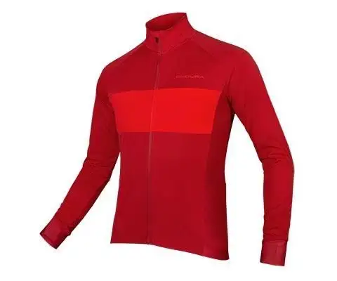 Tröja Endura FS260-Pro Jetstream L/S Jersey II röd/röd