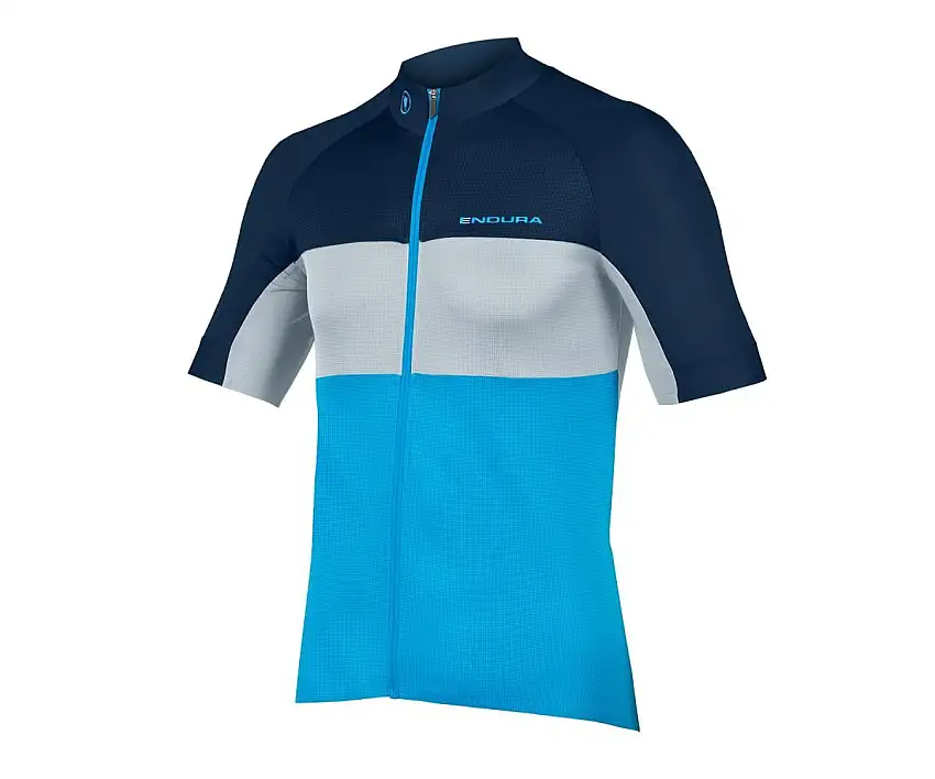 Tröja Endura FS260-Pro S/S Jersey II blå (slimfit)