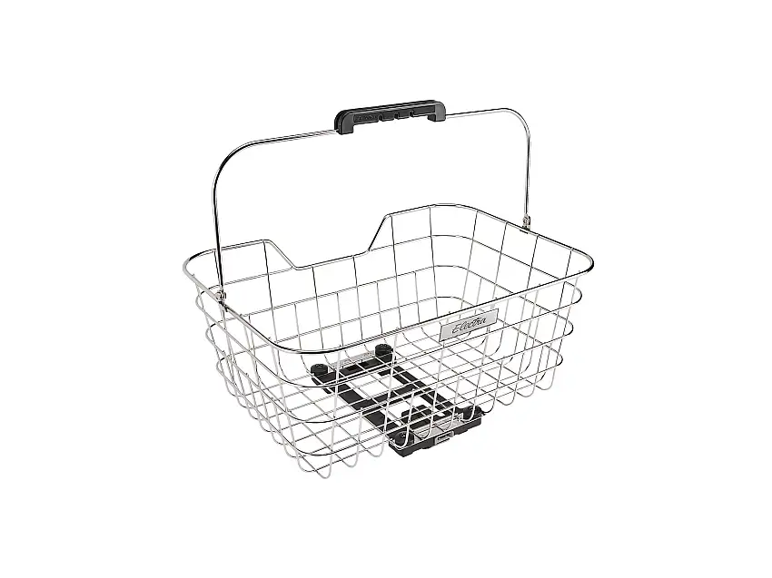 Cykelkorg Electra Stainless Wire MIK Polished Silver Bak