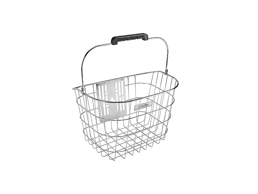 Cykelkorg Electra Stainless Wire QR Polished Silver Fram