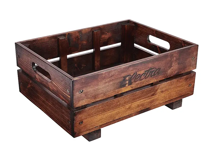 Cykelkorg Electra Crate Pine MIK brown