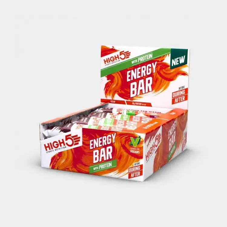 Energibar High5 Energy Bar med Protein Cacao & Raspberry 50G