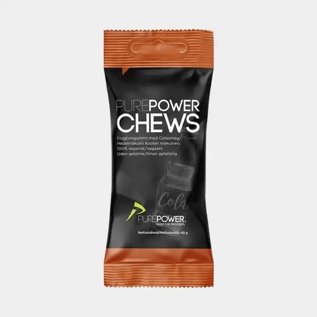Energigodis PurePower Chews Cola Flavour 40 gram