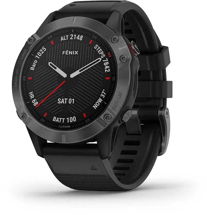 Träningsklocka Garmin Fenix 6S Sapphire grå/svart