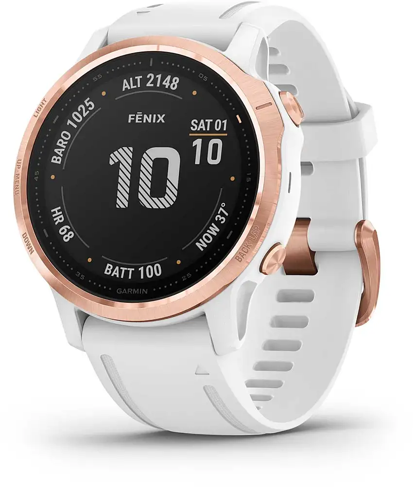 Träningsklocka Garmin Fenix 6S Pro Roséguld/Vit