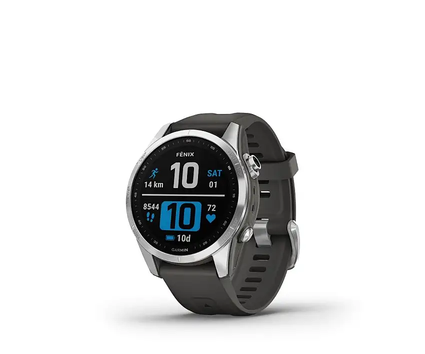Träningsklocka Garmin Fenix 7S silver/grafit