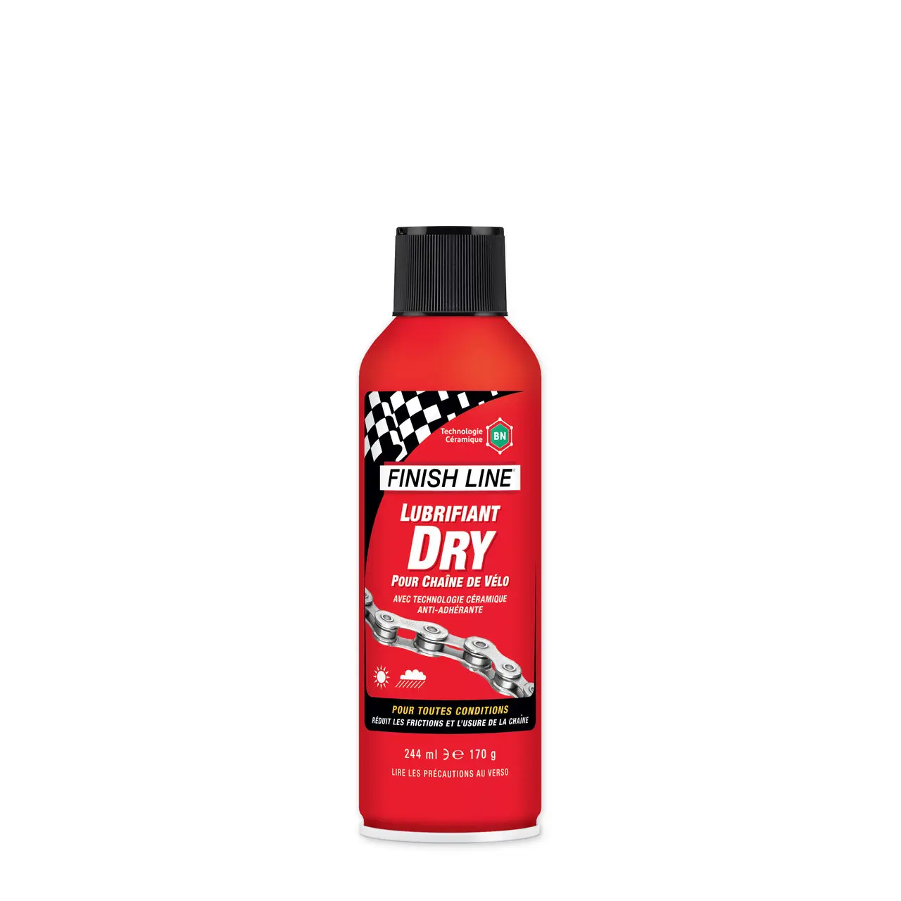 Smörjmedel för cykelkedjor Finish Line Dry (Bn) - Aerosol