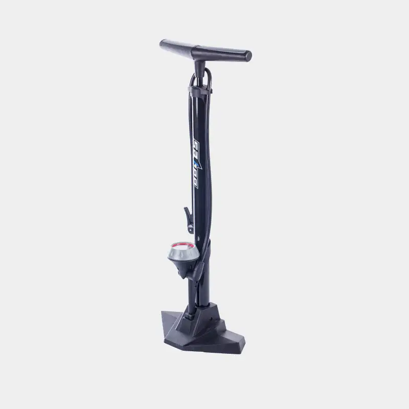Fotpump Sahoo Sarcophilus 2.0 Med Analog Tryckmätare (Manometer) Med Extra Lång Slang svart