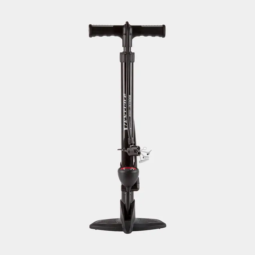 Fotpump Ventura 12 / 180 Med Analog Tryckmätare (Manometer) svart