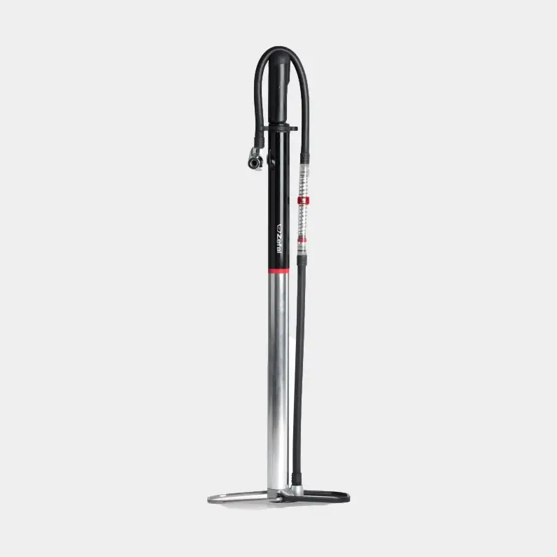Fotpump Zefal Profil Travel Med Analog Tryckmätare (Manometer) silver