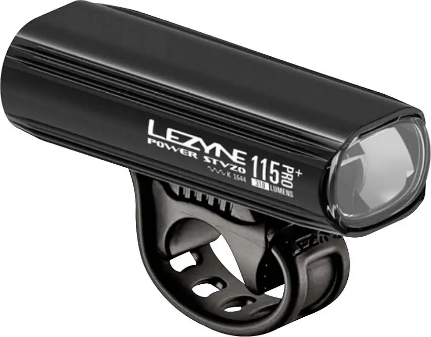 Framlampa Lezyne Power Pro 115+ LED Uppladdningsbara batteri via USB Svart
