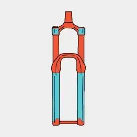 Gaffelskydd RideWrap Covered Frame Protection Kit Fork MTB Gloss