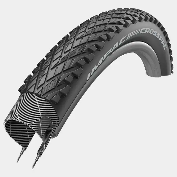 Cykeldäck Impac Crosspac 47-406 (20 x 1.75) svart/svart
